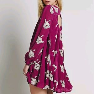 Free People Embroidered Austin Mini Dress